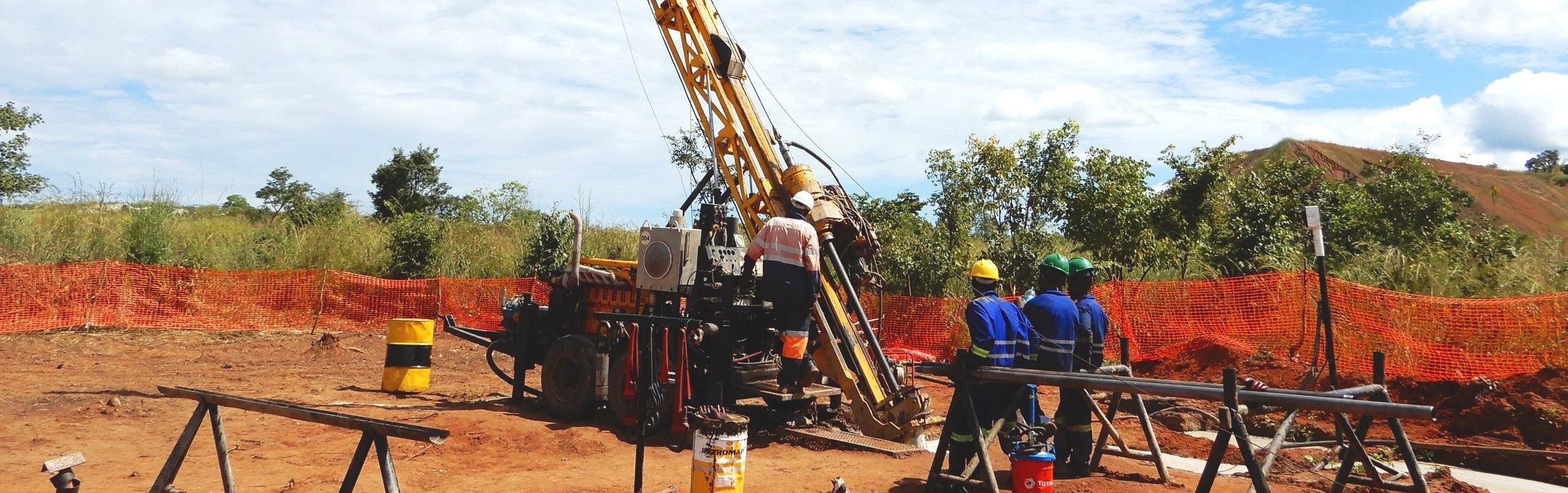 AVZ minerals drilling works