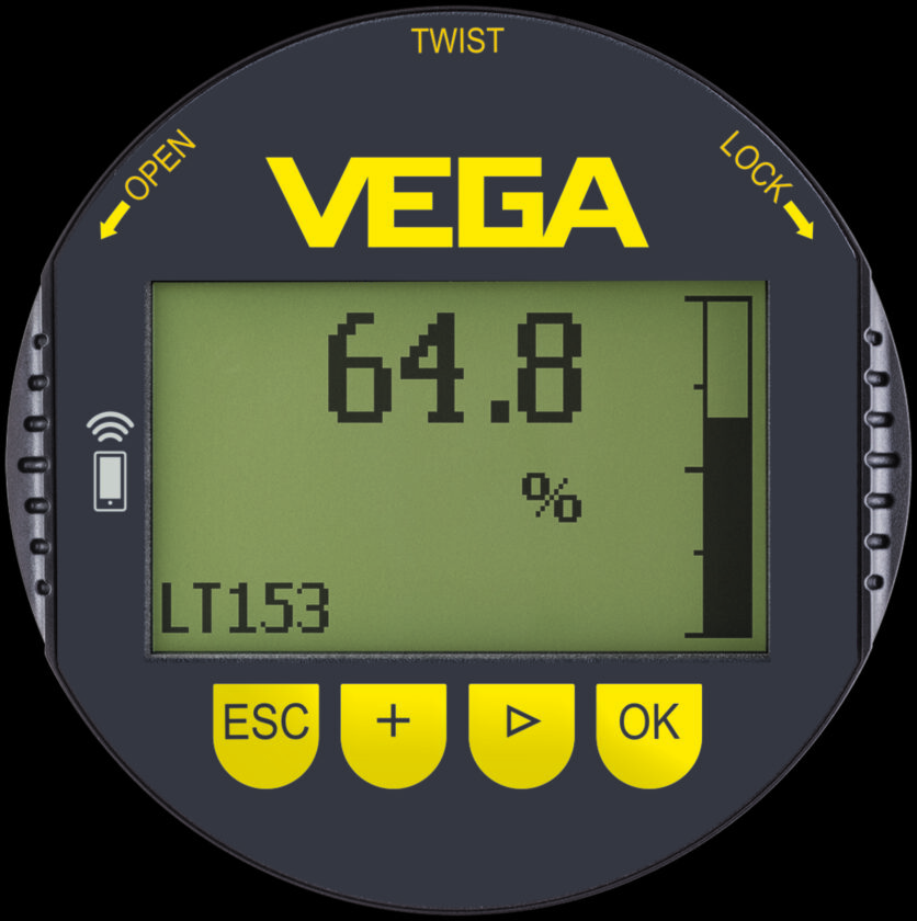 VEGA PLICSCOM with optional Bluetooth technology 1