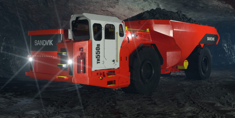 Combining the best of Sandvik and Artisan – the new 50 t TH550B battery truck launches, with 65 t TH665B next 1