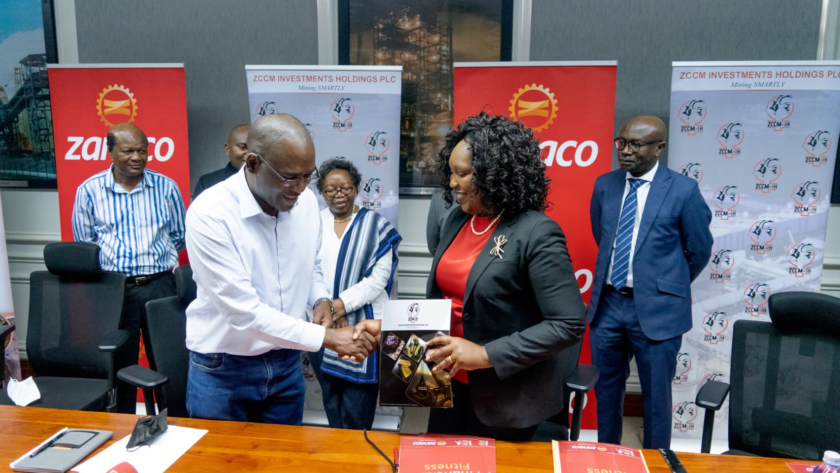 ZCCM IH Board signs MOU with ZANACO to help SMEs in the Mining Industry 2