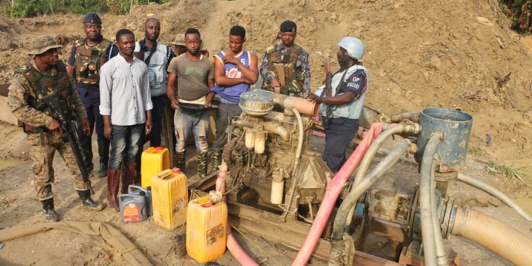 164 miners and a Chinese gang arrested in a few days for illegal gold mining in Ghana 1