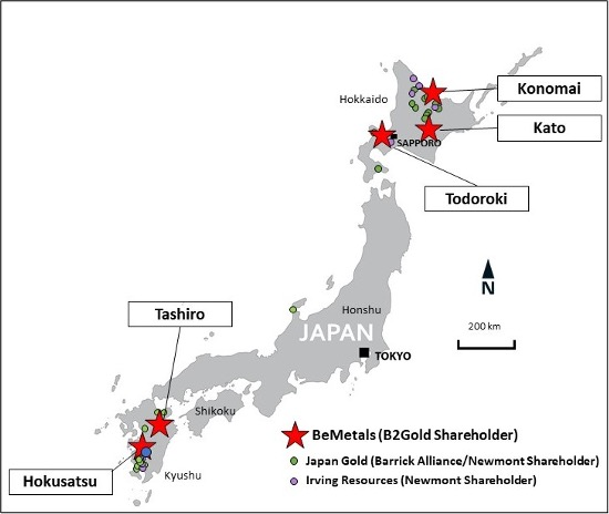 BEMETALS FURTHER EXTENDS SETA VEIN AND ADVANCES ALL KAZAN GOLD PROJECTS IN JAPAN 3