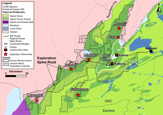 Ivanhoe exploration updates in DRC's Western Foreland licenses 2