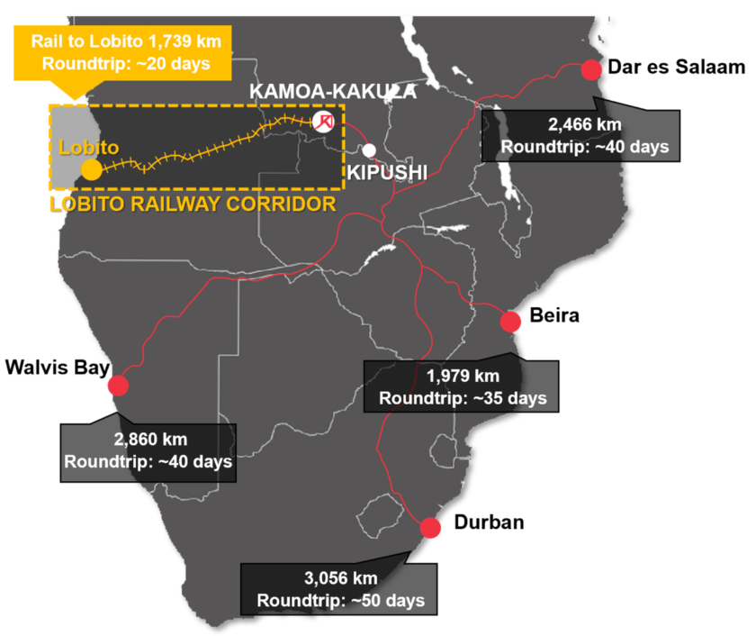 Ivanhoe Mines announces MOU to commence exports of concentrate from Kamoa-Kakula Copper Complex via Lobito Atlantic Rail Corridor 2