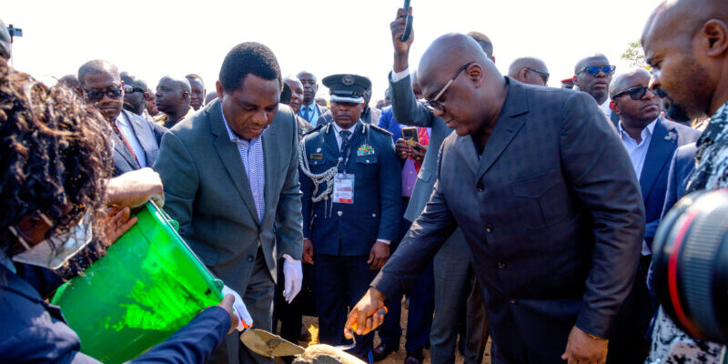 President Tshisekedi and President Hichilema launches Kasomeno-Mwenda Toll Road (KMTR) Project 1