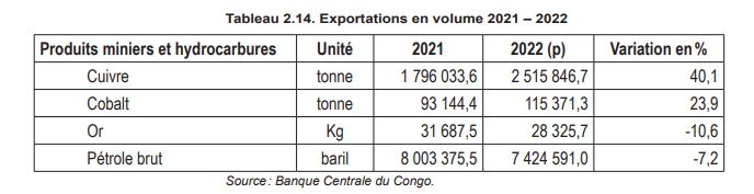 2022 Sees Dramatic Surge in DRC Exports Fueled by Mining and Hydrocarbons 3