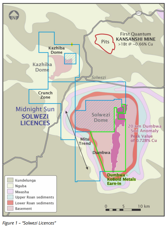 Midnight Sun Partners with KoBold Metals to Explore Dumbwa Target in Zambia 2