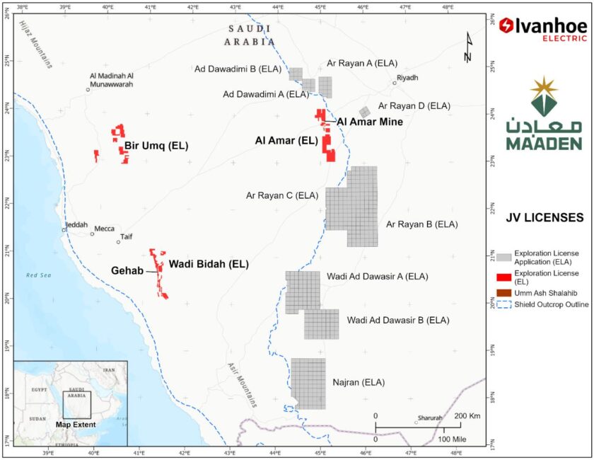 Ivanhoe Electric and Saudi Arabian Mining Company Ma’aden Complete First Full Quarter of Exploration Activities in Saudi Arabia 4