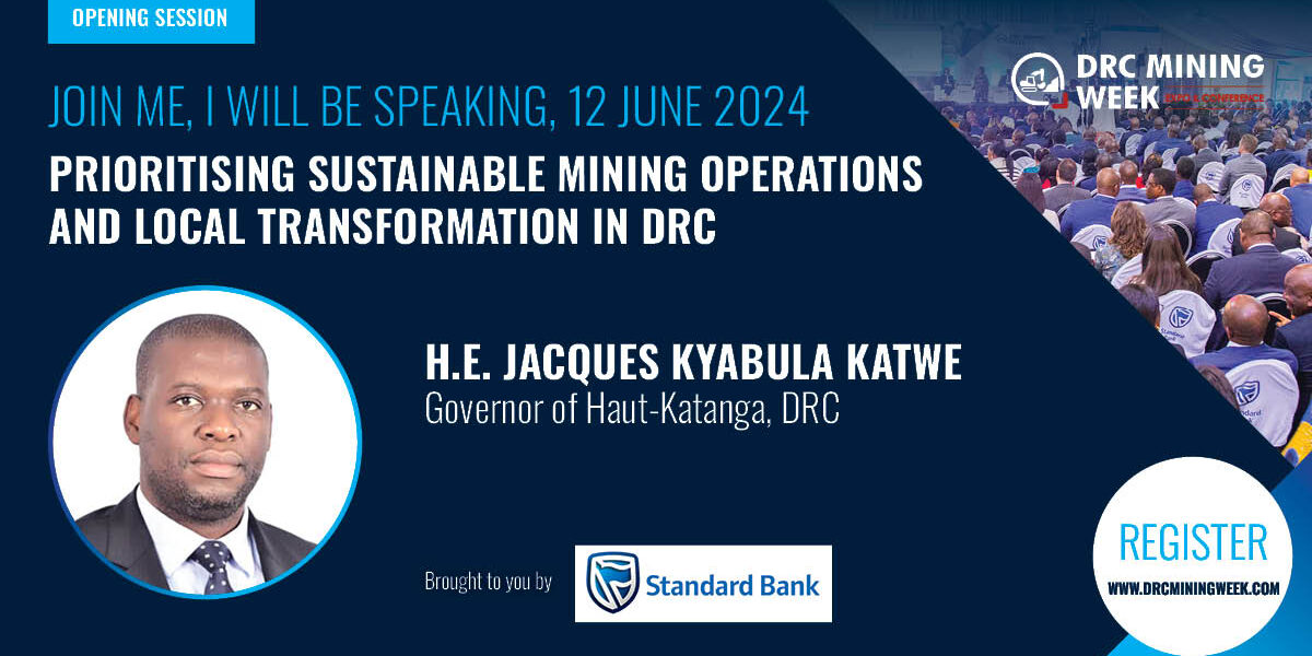 Newly re-elected Haut-Katanga Governor Jacques Kyabula Katwe to speak at DRC Mining Week in June 1