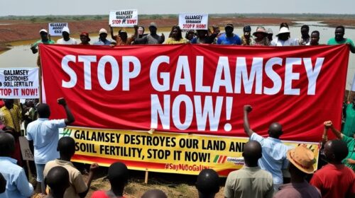 Ghanaians Protest Against Illegal Mining, Call for Government Action 4