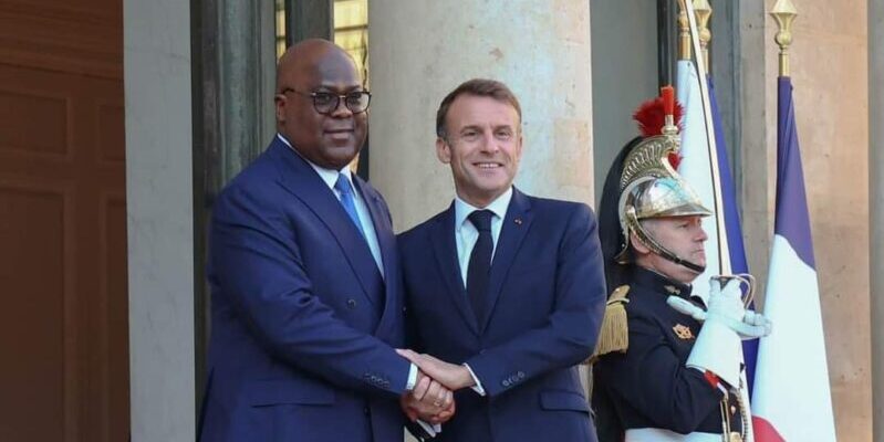 Tshisekedi and Macron Discuss Security and Diplomatic Issues at Elysée Palace Meeting 1