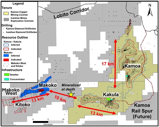 Ivanhoe Mines Announces Makoko Discovery Extended to over 13 Kilometres of Strike Length 2